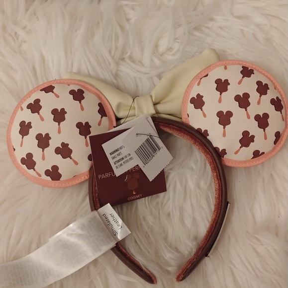 🤎FIRM! NWT DISNEY PARKS LOUNGEFLY MICKEY ICE CREAM BAR MINNIE MOUSE EAR HEADBAN - Picture 9 of 12